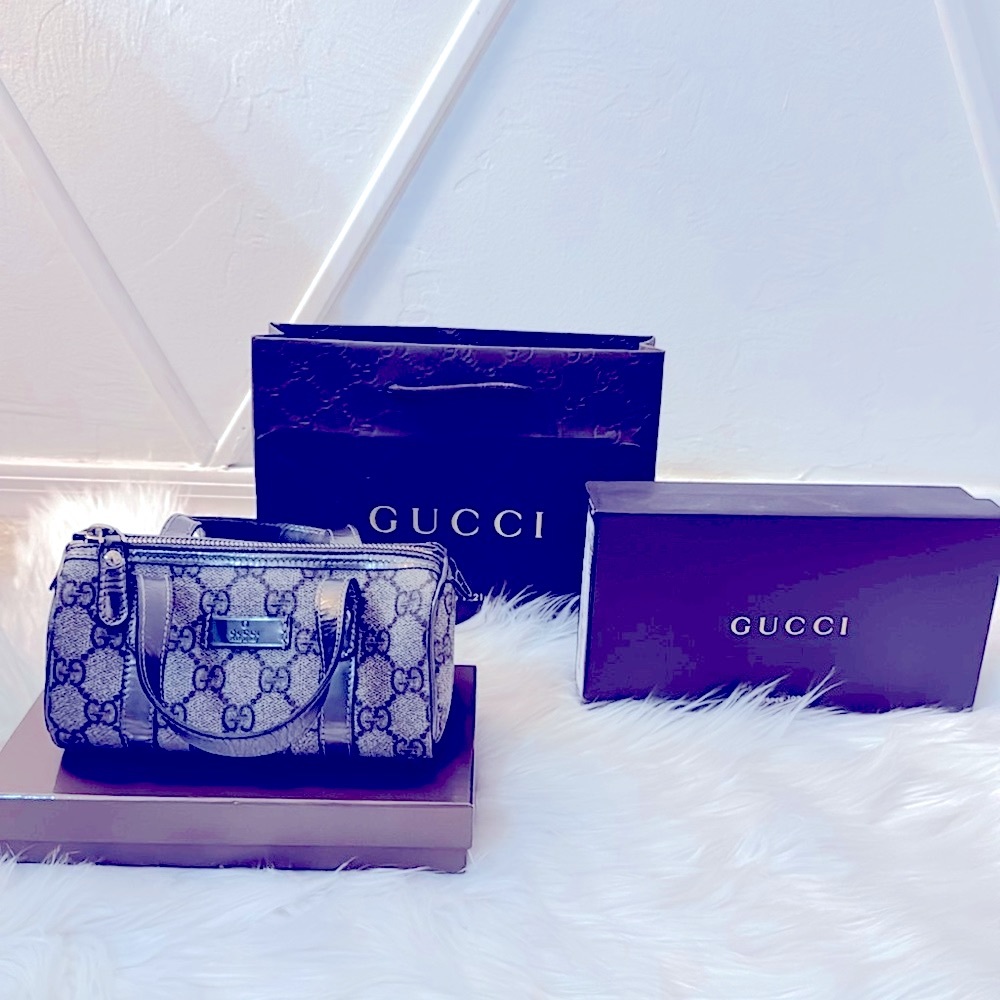 Authentic Gucci Mini Boston Gray - image 1
